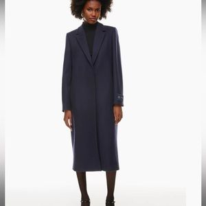 Aritzia Babaton wool navy estate coat